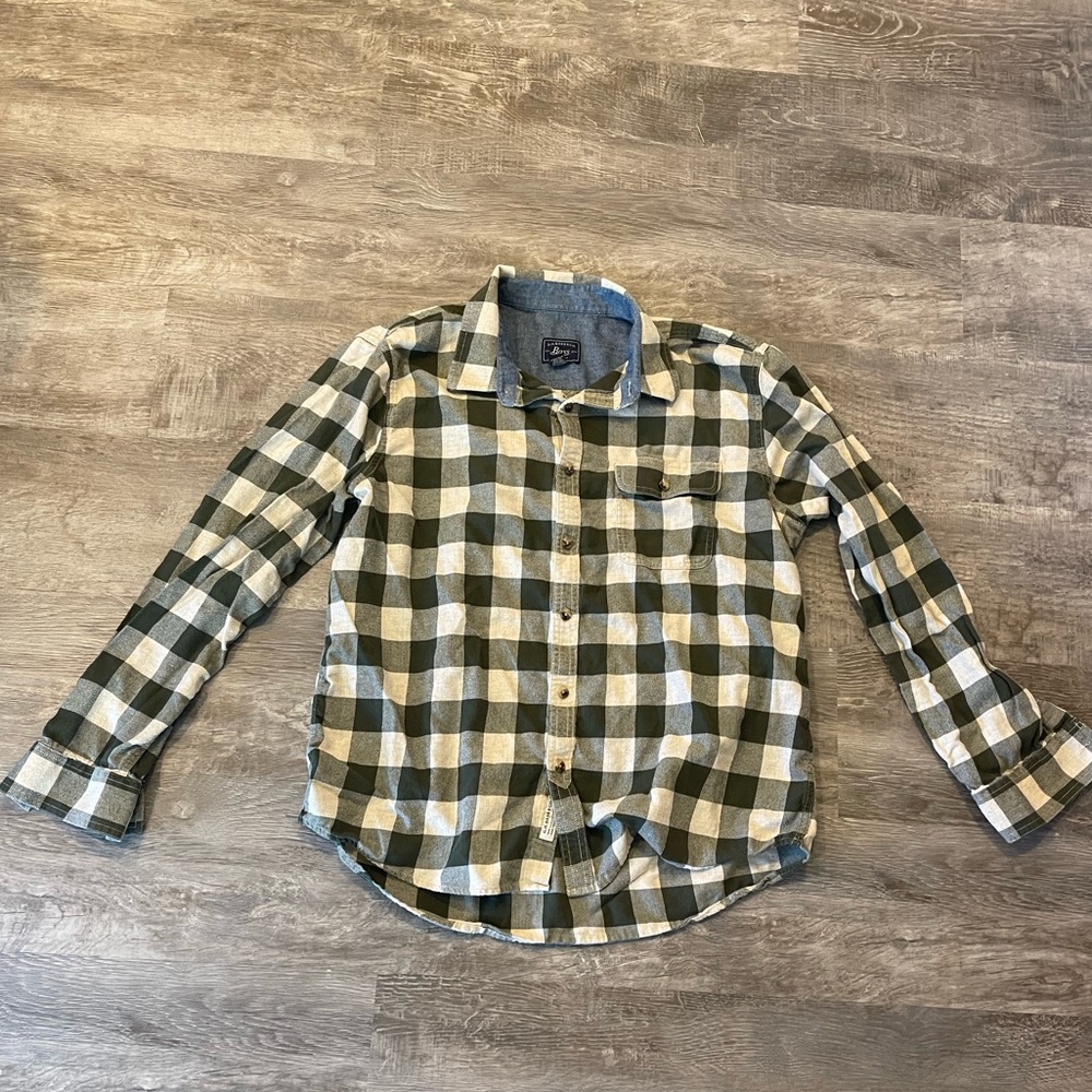 EUC Bass Men’s Green Flannel - XL
